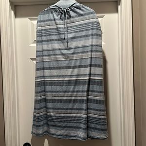 Maurices Blue Stripe Maxi Skirt